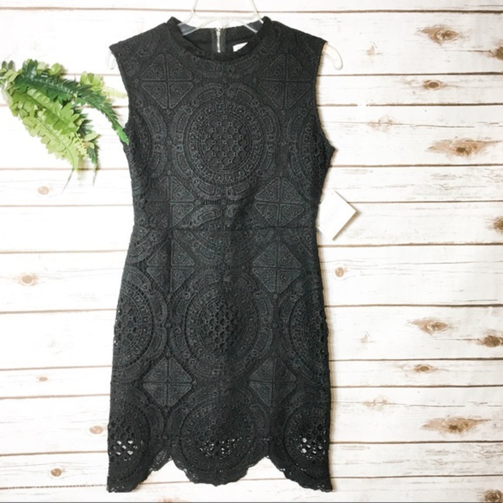 Black lace dress